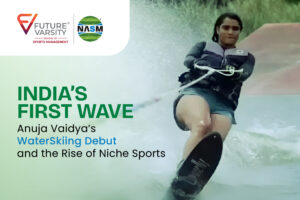 Anuja Vaidya Waterskiing