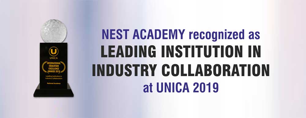 Nest Academy recognized as leading Insitution in Industry Collaboration at UNICA-2019