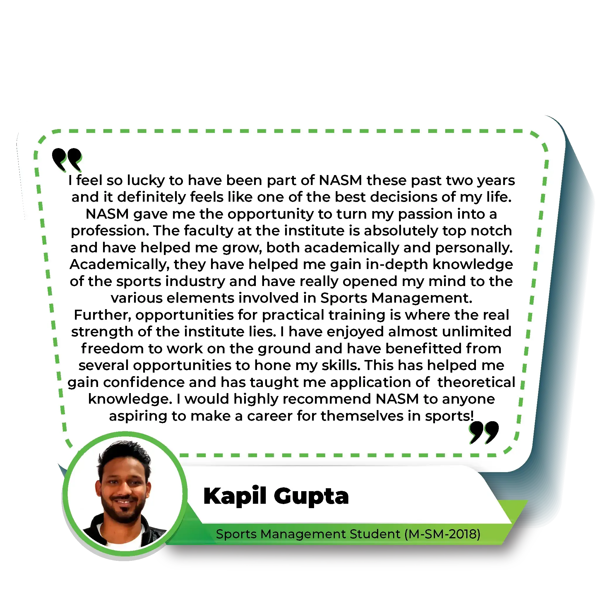 Student Testimonials-Kapil Gupta