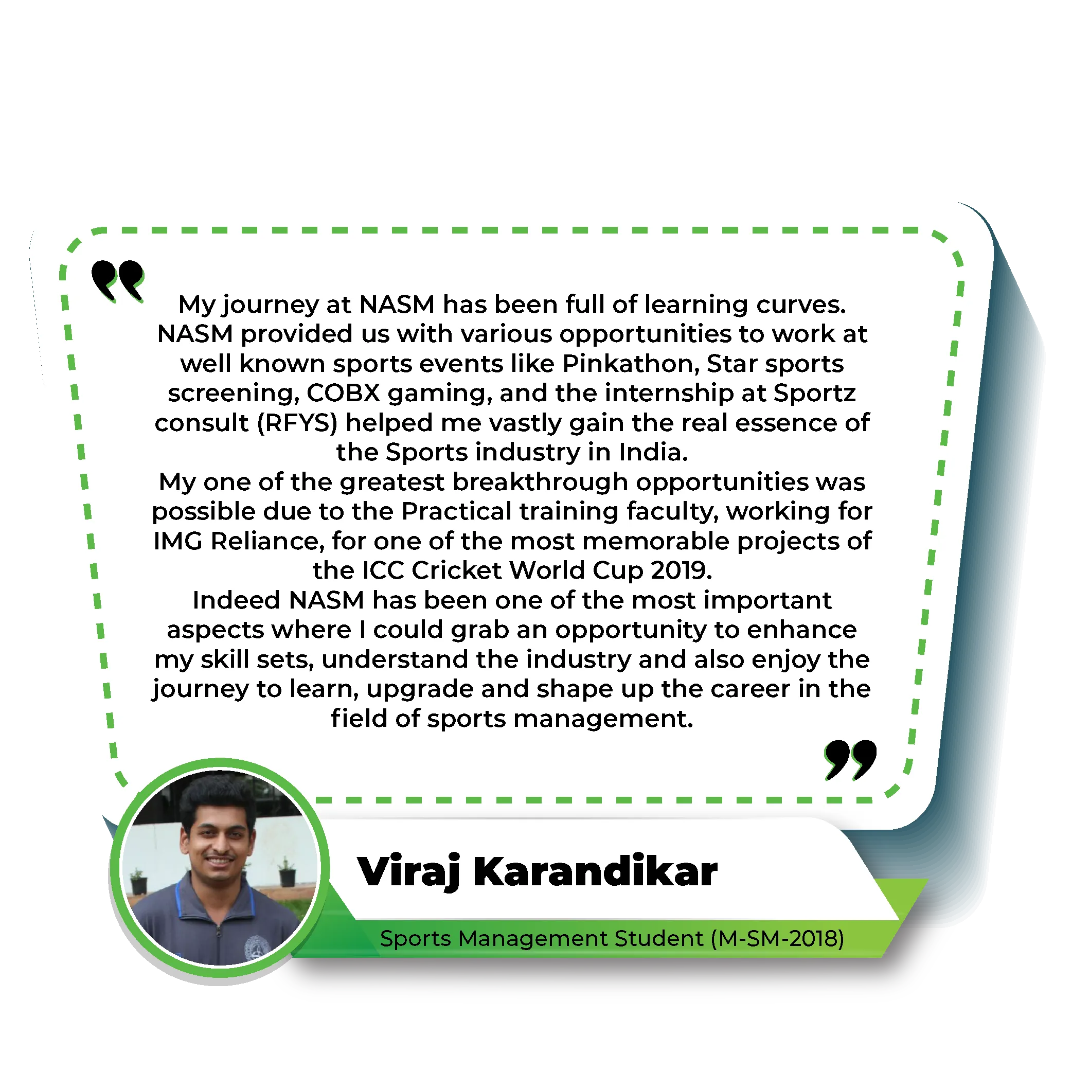 Student Testimonials-Vijay Karandikar